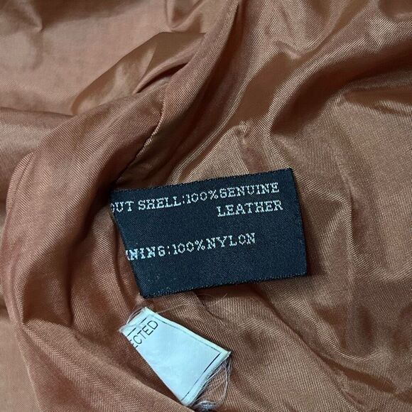 American Vintage 80s Women’s Pelle Suede Leather Jacket Made In Korea Medium - Picture 11 of 11